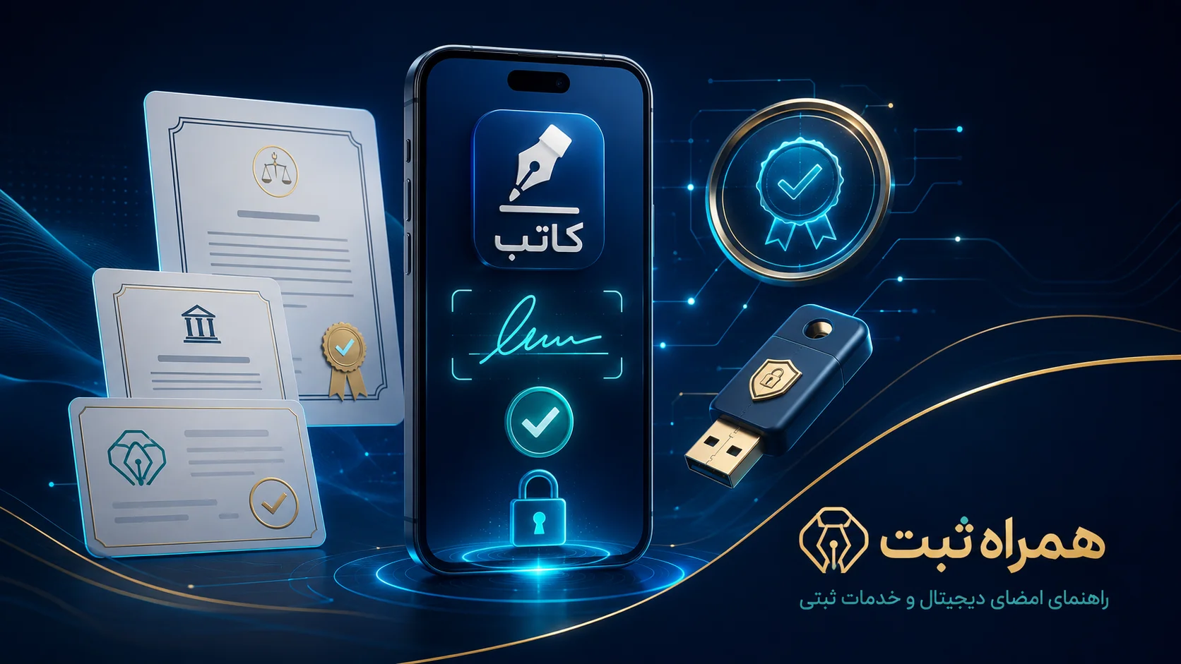 راهنمای کامل امضای الکترونیک و دیجیتال در اپلیکیشن کاتب